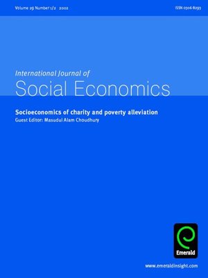 cover image of International Journal of Social Economics, Volume 29, Issue 1 & 2